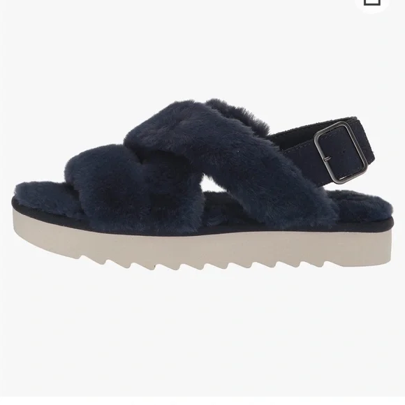 Koolaburra by UGG Women's Fuzz-ee Flat Sandal - Picture 1 of 6